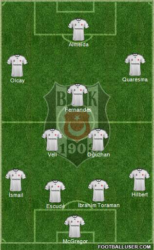 Besiktas JK Formation 2012