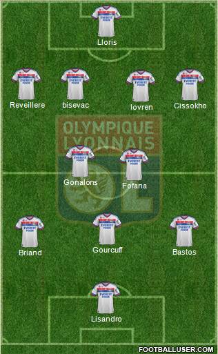 Olympique Lyonnais Formation 2012