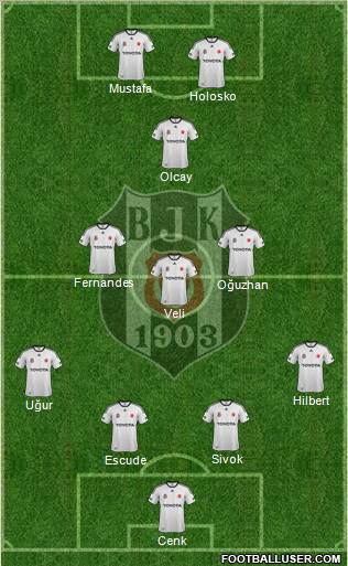 Besiktas JK Formation 2012