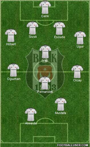 Besiktas JK Formation 2012