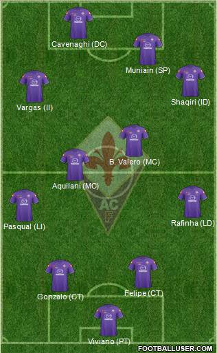Fiorentina Formation 2012
