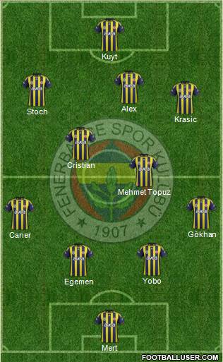 Fenerbahçe SK Formation 2012