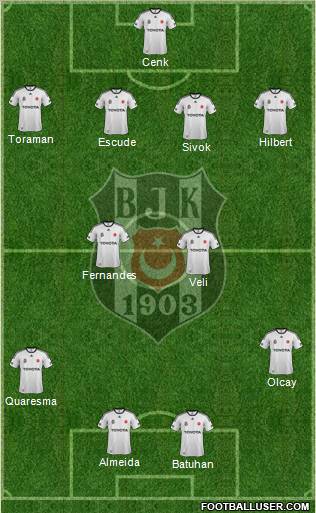 Besiktas JK Formation 2012