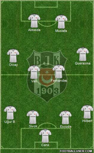 Besiktas JK Formation 2012