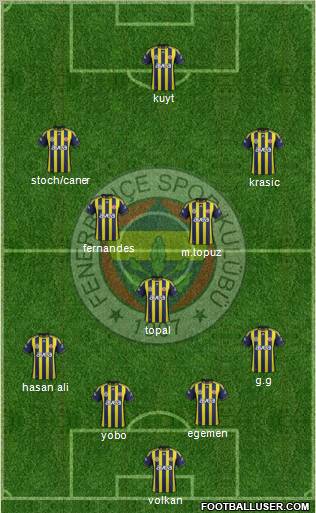 Fenerbahçe SK Formation 2012