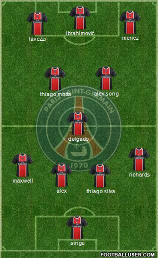 Paris Saint-Germain Formation 2012