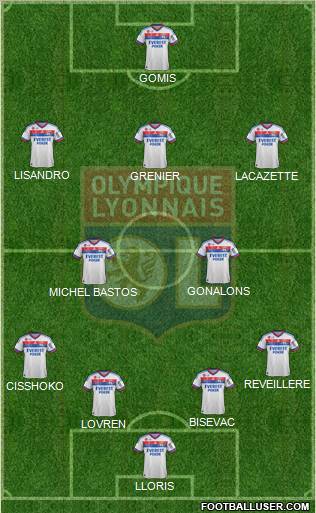 Olympique Lyonnais Formation 2012