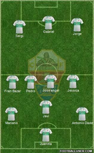 Elche C.F., S.A.D. Formation 2012