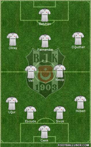 Besiktas JK Formation 2012