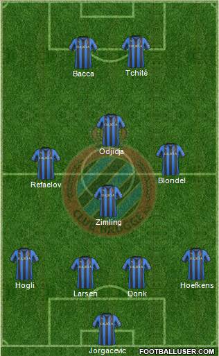 Club Brugge KV Formation 2012