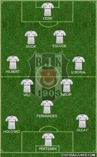 Besiktas JK Formation 2012