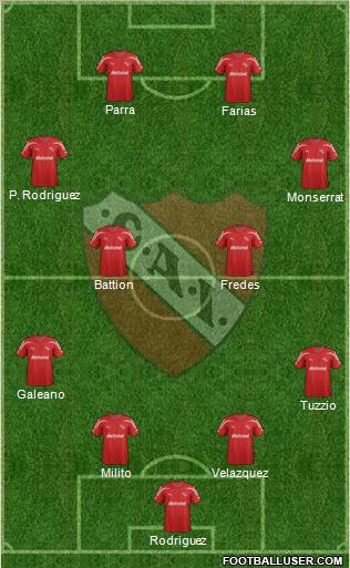 Independiente Formation 2012