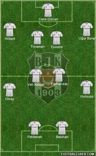 Besiktas JK Formation 2012