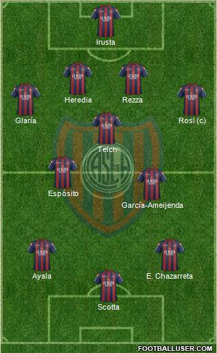 San Lorenzo de Almagro Formation 2012