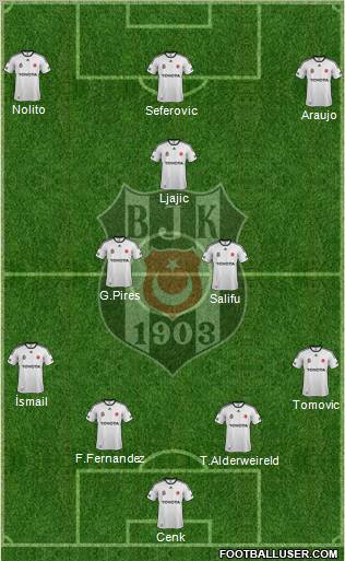 Besiktas JK Formation 2012