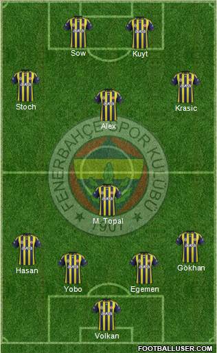 Fenerbahçe SK Formation 2012