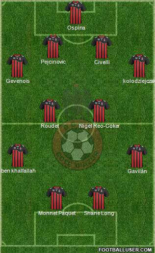 OGC Nice Côte d'Azur Formation 2012