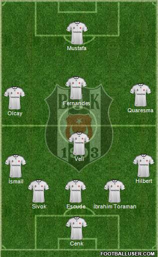 Besiktas JK Formation 2012