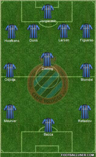 Club Brugge KV Formation 2012