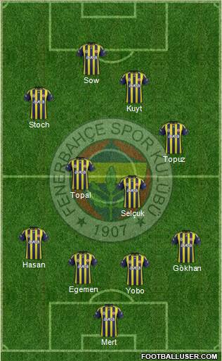 Fenerbahçe SK Formation 2012