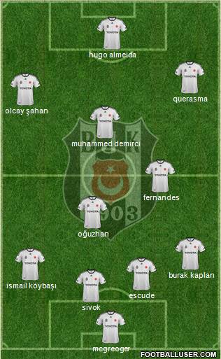 Besiktas JK Formation 2012