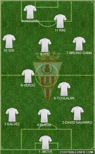 Algeciras C.F. football formation