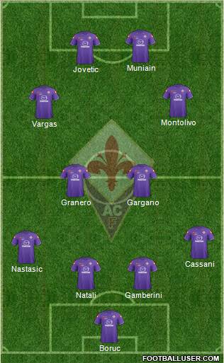 Fiorentina Formation 2012