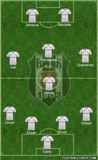 Besiktas JK Formation 2012