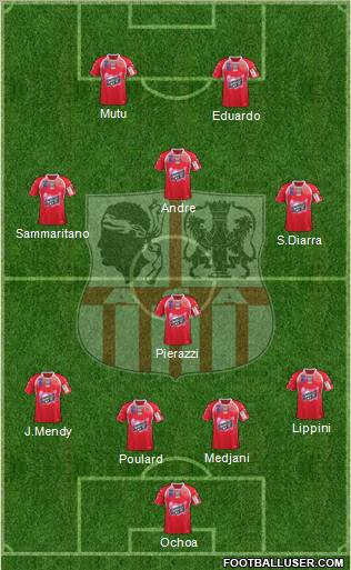 Athletic Club Ajaccien Football Formation 2012