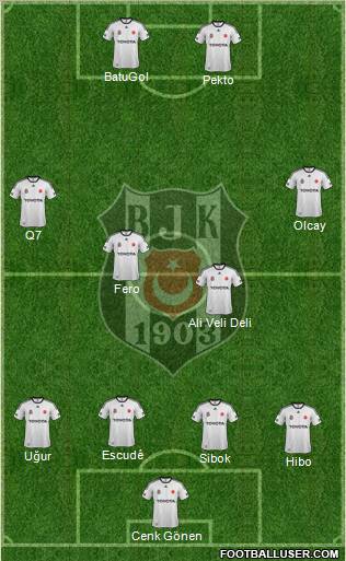 Besiktas JK Formation 2012