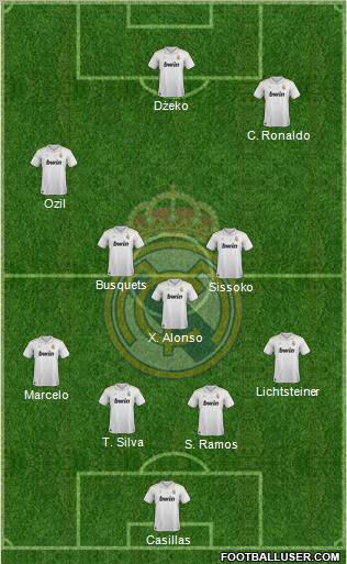 Real Madrid C.F. Formation 2012