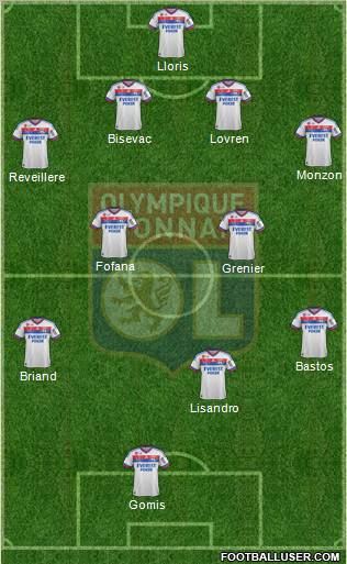 Olympique Lyonnais Formation 2012