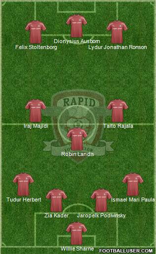 AFC Rapid Bucharest Formation 2012