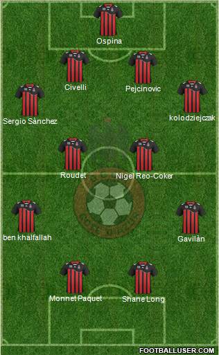 OGC Nice Côte d'Azur Formation 2012