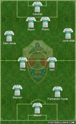 Elche C.F., S.A.D. Formation 2012