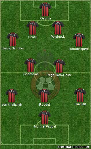 OGC Nice Côte d'Azur Formation 2012