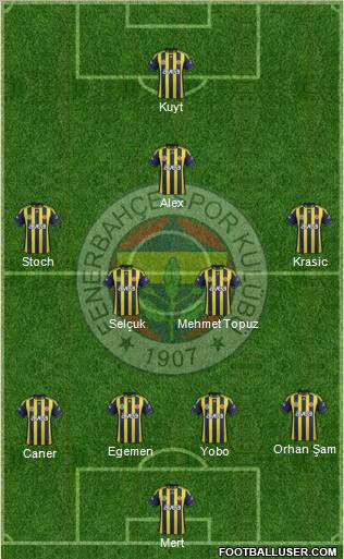 Fenerbahçe SK Formation 2012