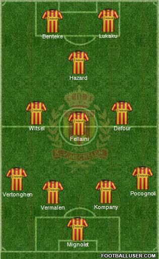 Yellow Red KV Mechelen Formation 2012