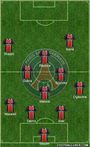 Paris Saint-Germain Formation 2012