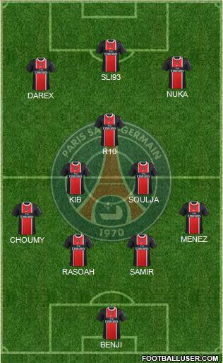 Paris Saint-Germain Formation 2012