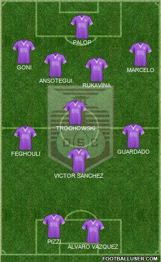 Defensor Sporting Club Formation 2012