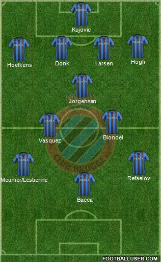 Club Brugge KV Formation 2012