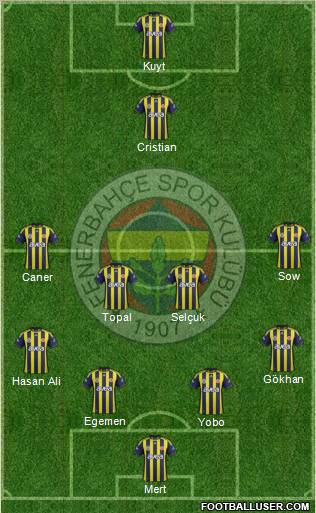 Fenerbahçe SK Formation 2012