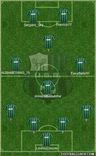 Sassuolo football formation