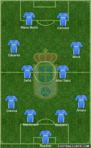 Real Oviedo S.A.D. Formation 2012