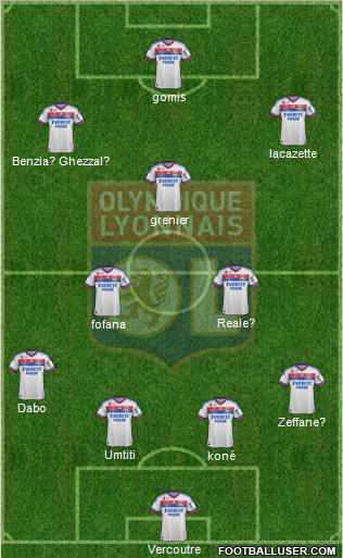 Olympique Lyonnais Formation 2012
