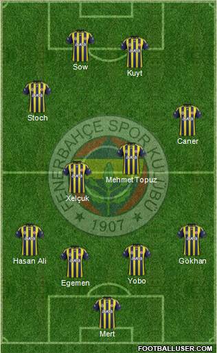 Fenerbahçe SK Formation 2012