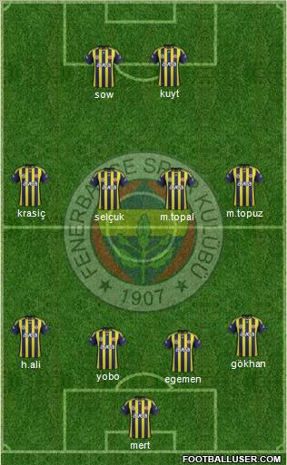 Fenerbahçe SK Formation 2012