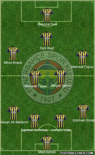 Fenerbahçe SK Formation 2012