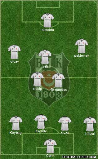 Besiktas JK Formation 2012